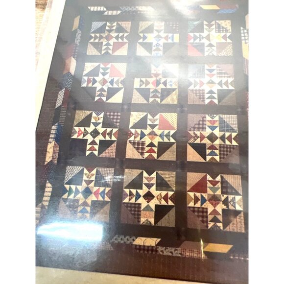 Gathered In Time Quilt Pattern #144 By Geoffs Mom Pattern Co. 72" X 88" Design U - Picture 1 of 3